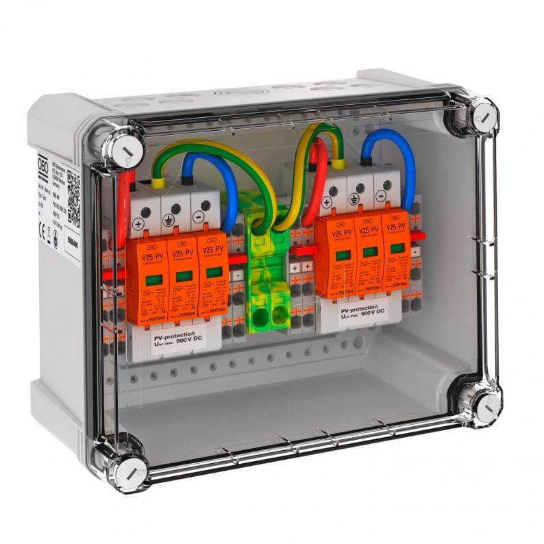 OBO Generatoranschlusskasten Typ 1+2 für 2 x 2 Strings