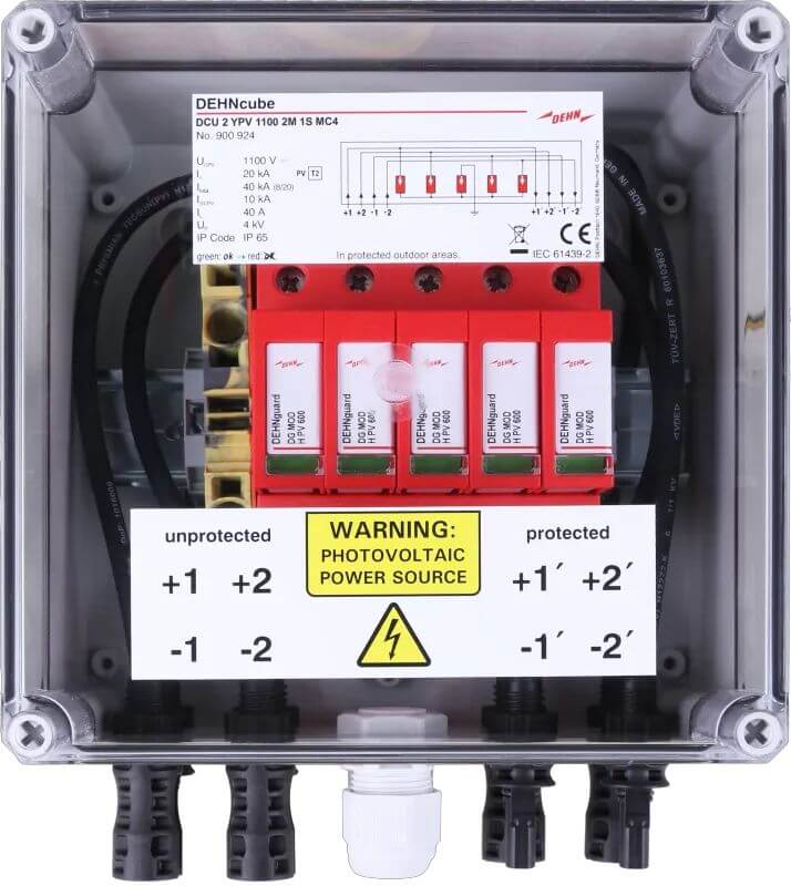 DEHNcube 2 YPV 1100 2M 1S MC4