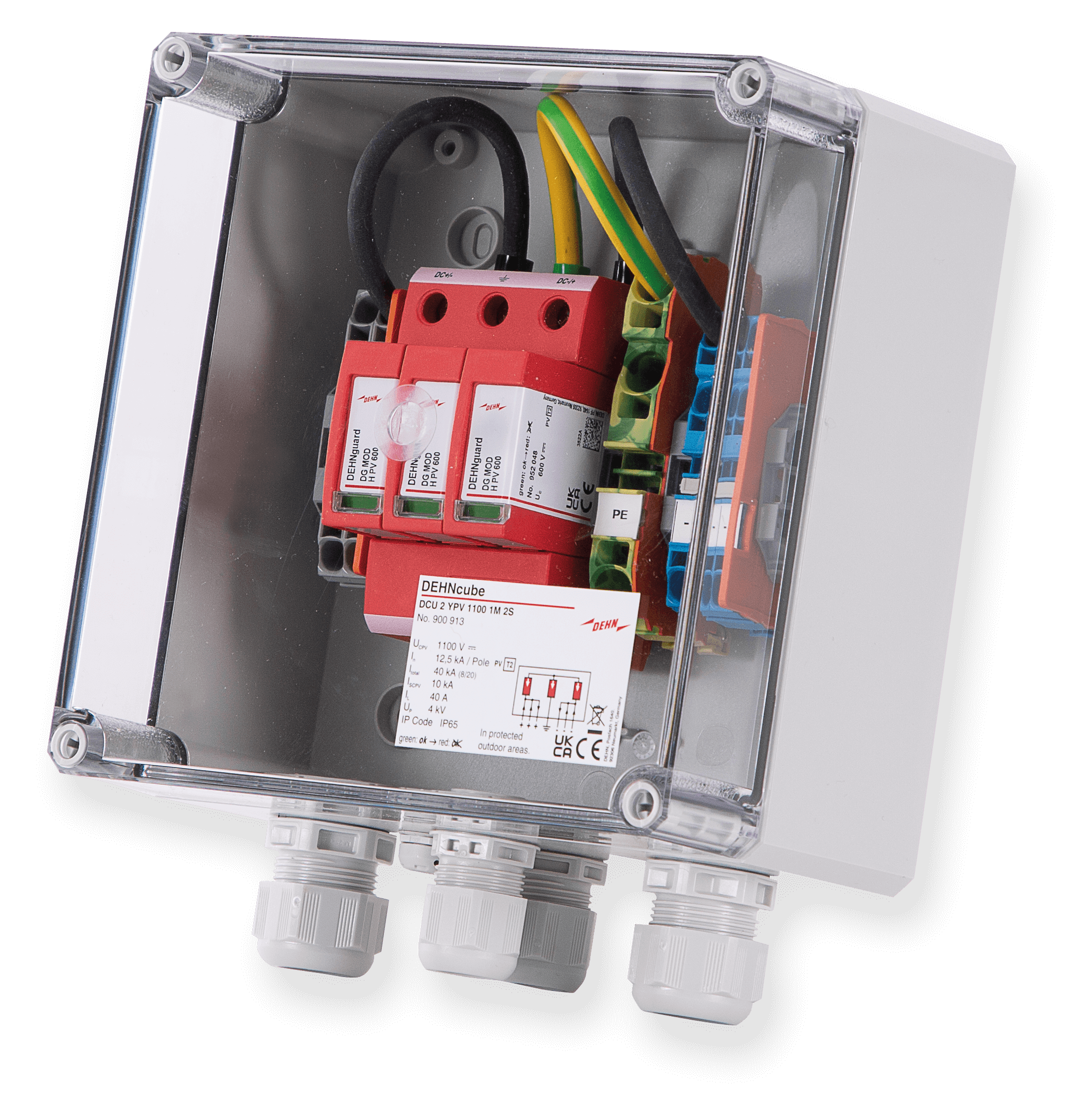 enwitec Überspannungsschutz DC Typ II, 1 MPPT, Klemmen