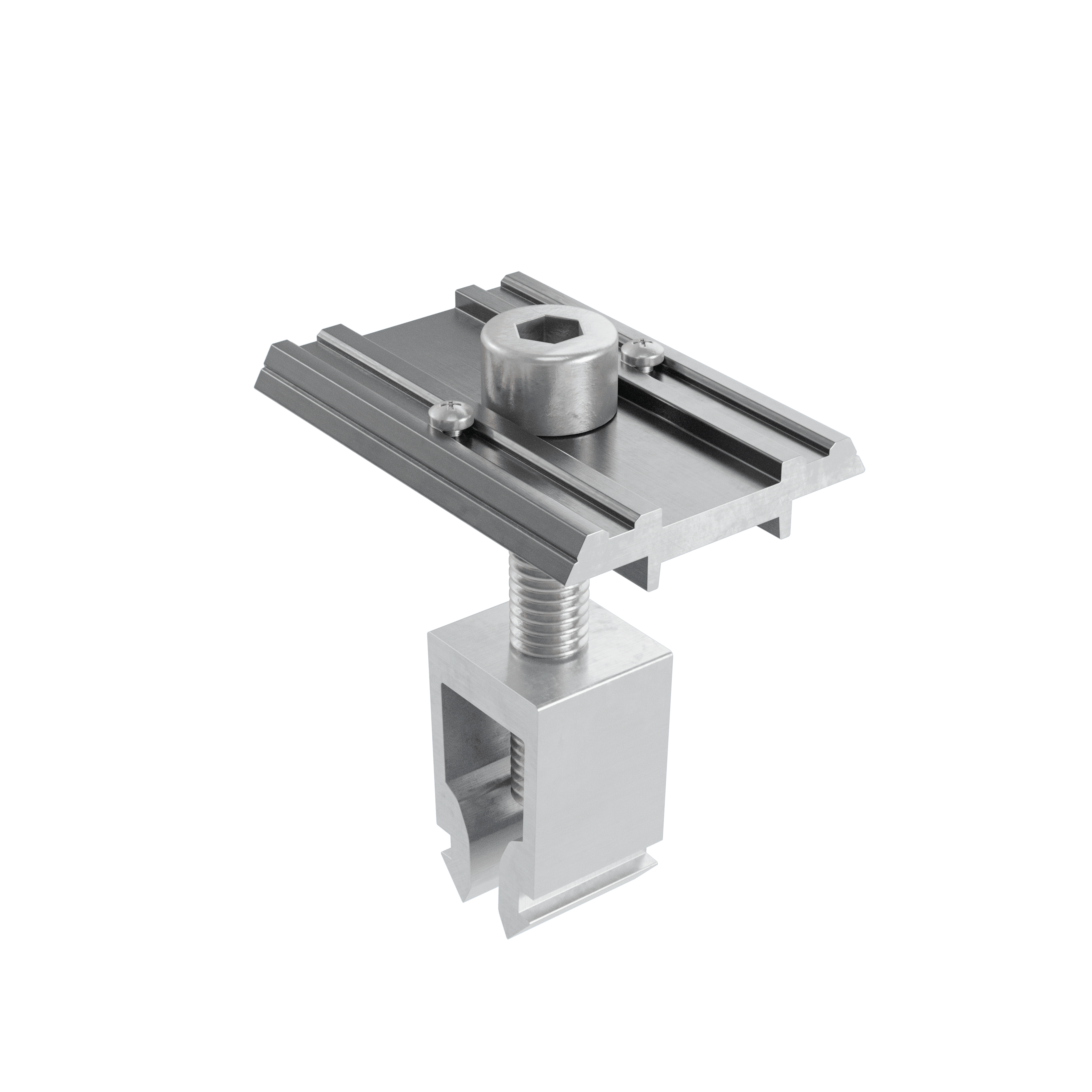 Alumero easyCLAMP Mittelklemme mit Pin, schwarz, 28 - 42 mm