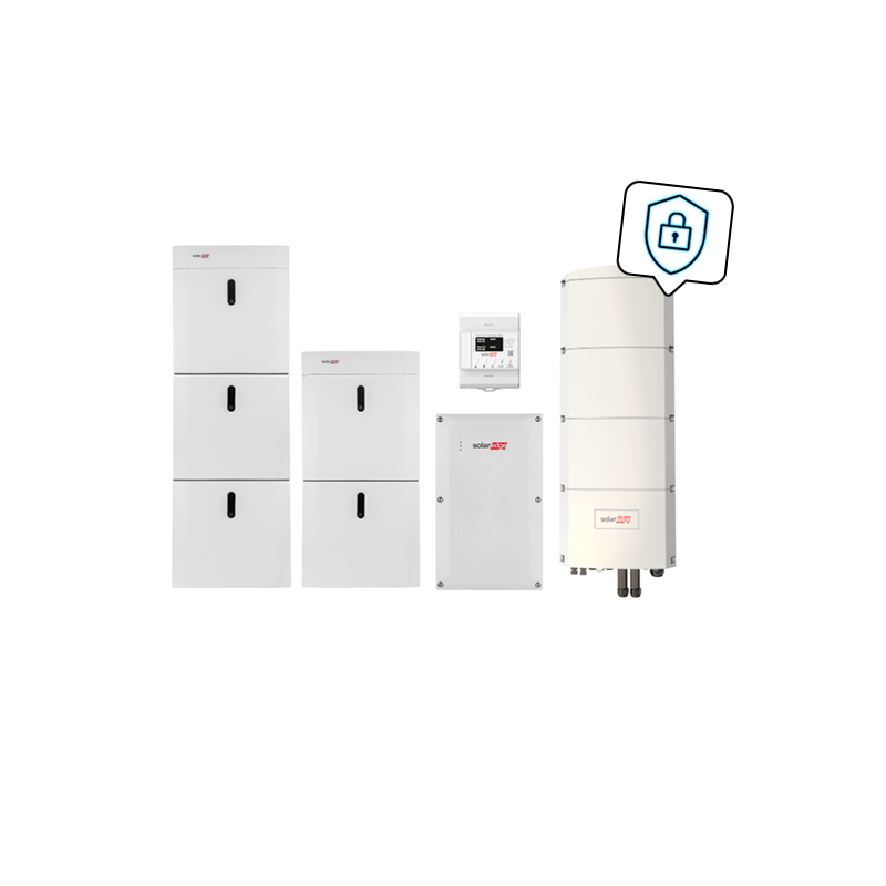 SolarEdge Home Ersatzstrom Paket mit SE10K-RWB48 und 24,25 kWh