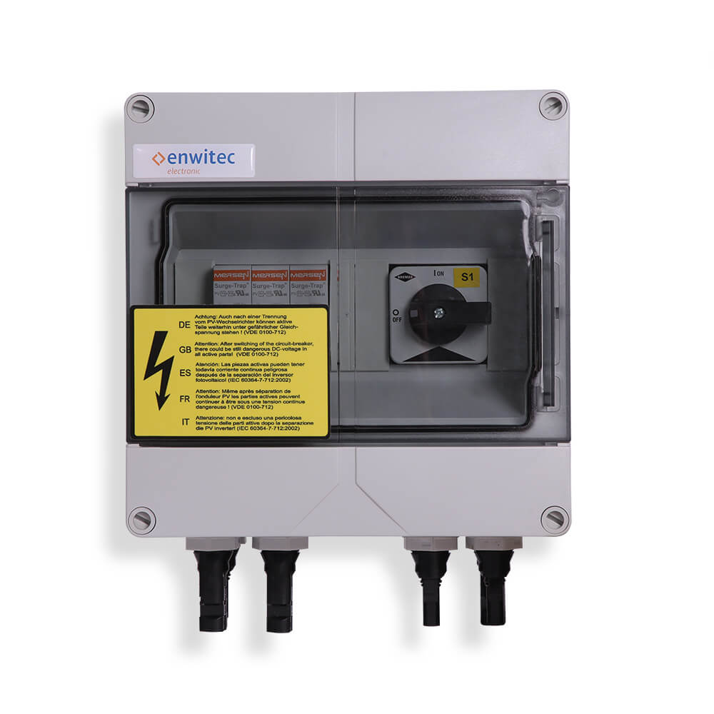 enwitec Überspannungsschutz DC Typ I+II, 1 MPPT m. Lasttrennschalter