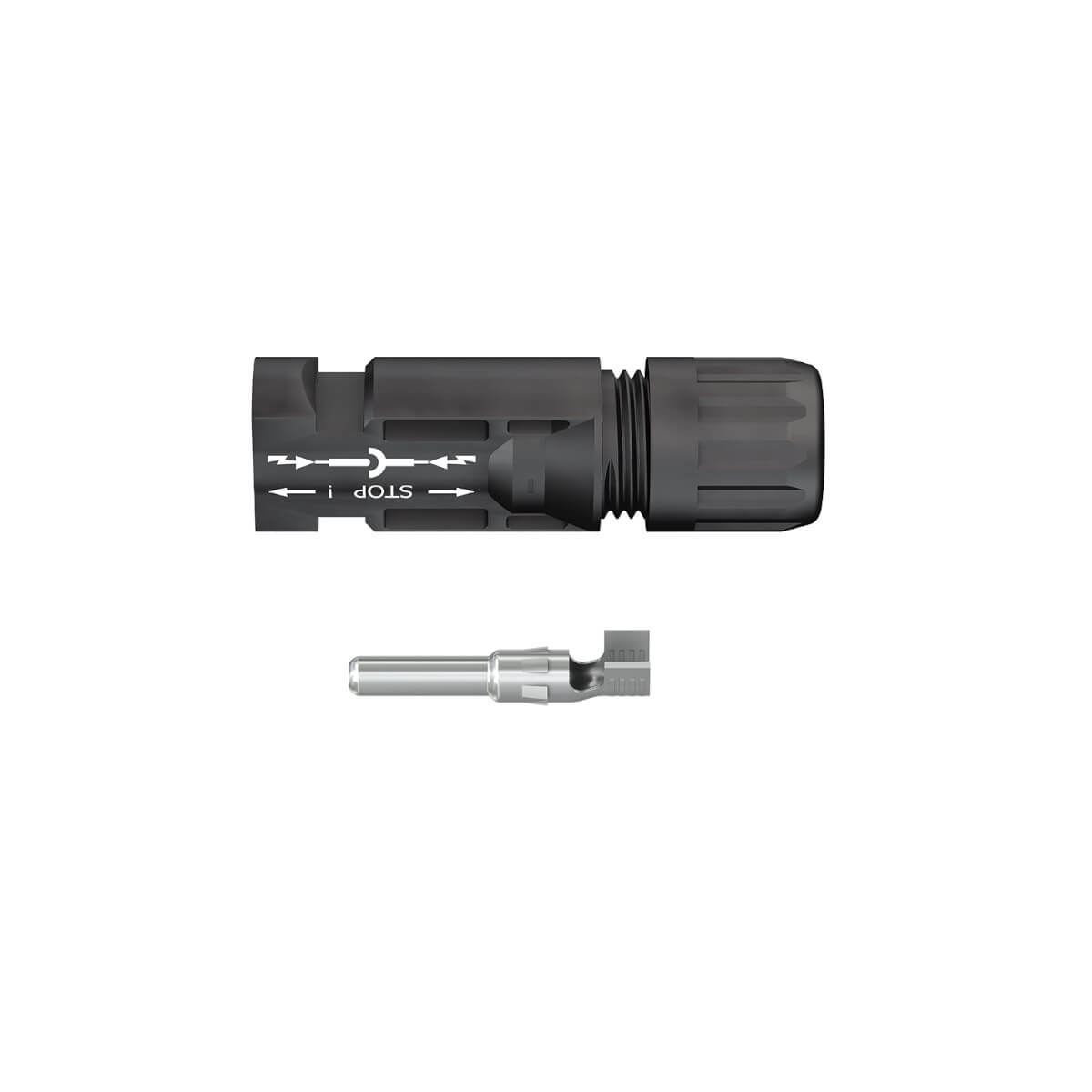 Stäubli MC4 Stecker, 4-6 mm² II, Da 5,9-8,8 mm