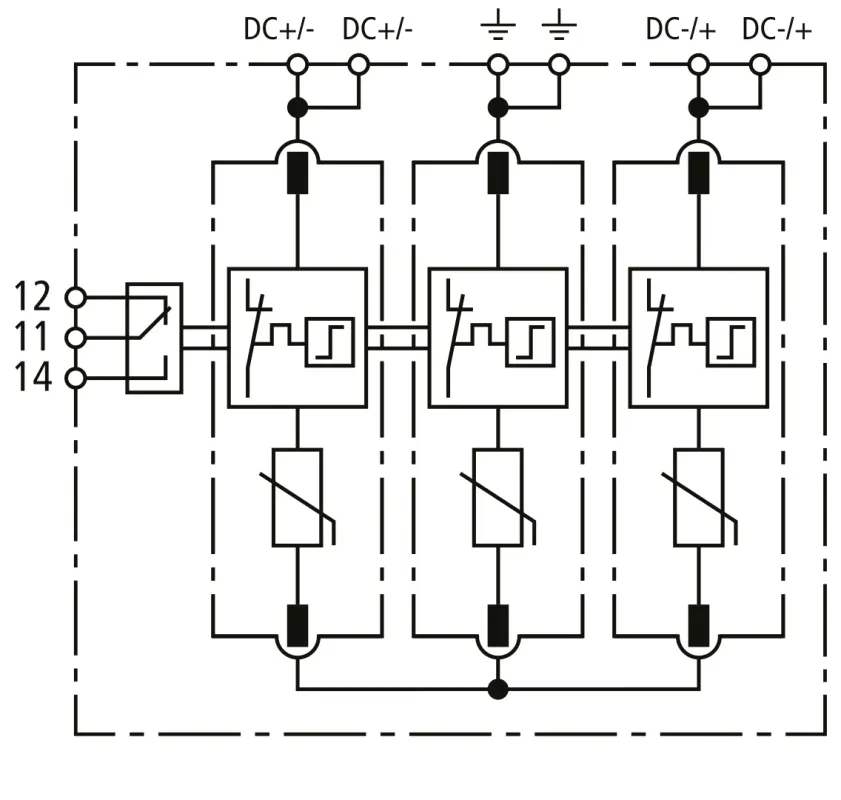 DEHNcube 2 YPV 1100 3M 1S MC4 FM