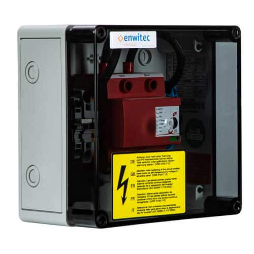 enwitec Überspannungsschutz DC Typ I+II 1 MPPT, Klemmen