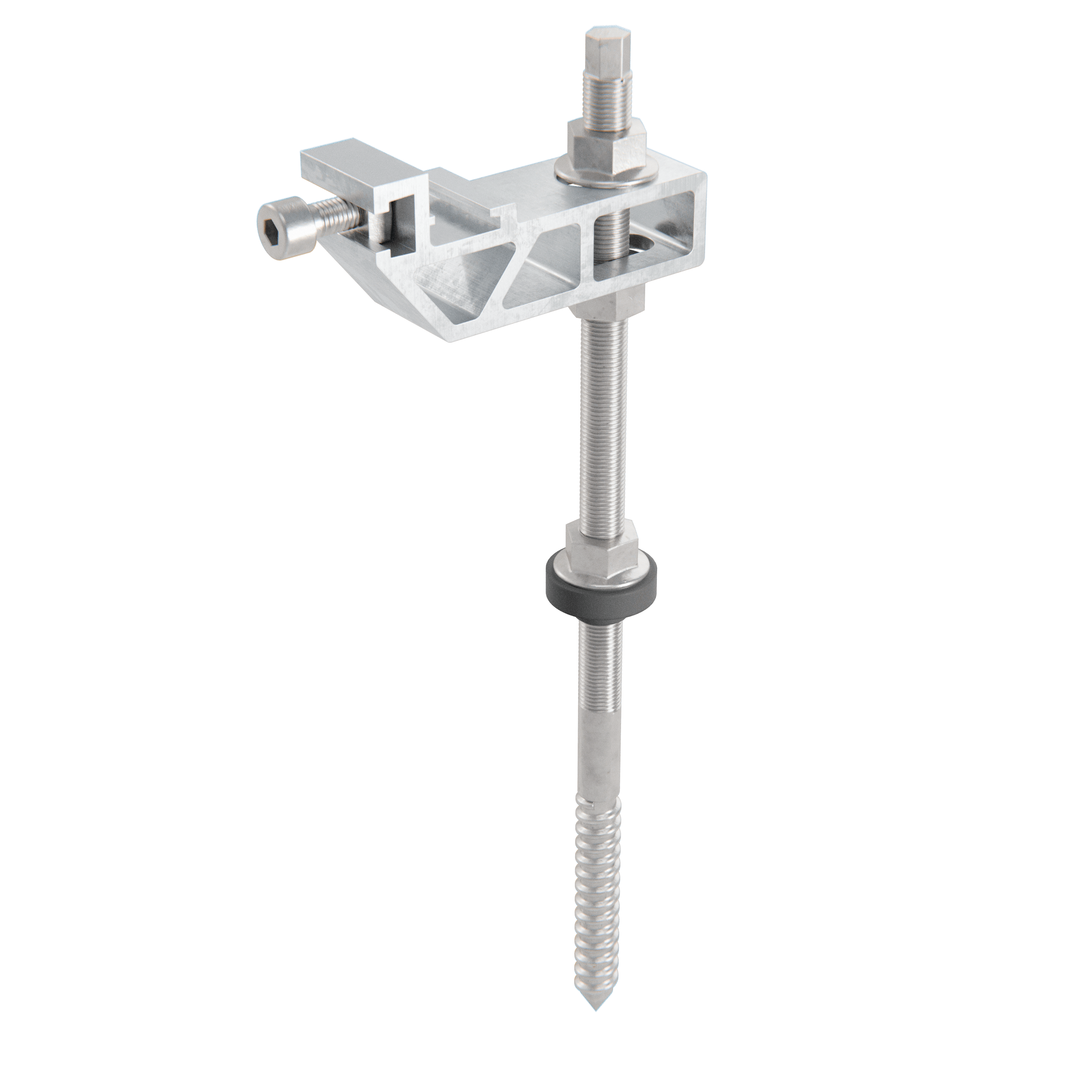Alumero EasyBOLT Stockschraube 2.1 M12 x 300 mm mit Schnellmontageplatte