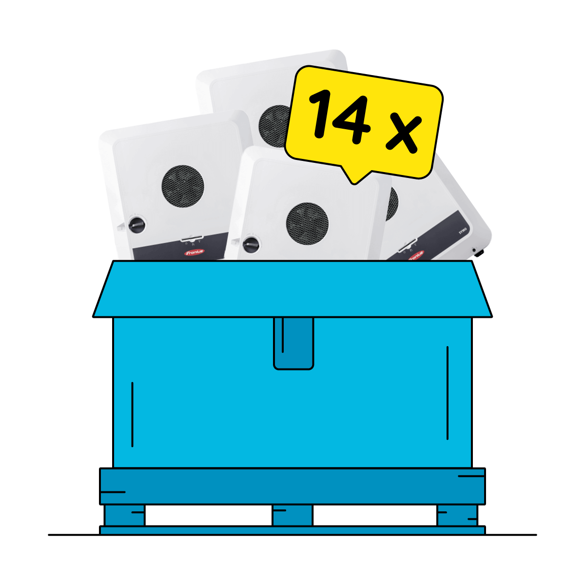 Palettendeal 14 x Fronius Symo GEN24 8.0 Plus