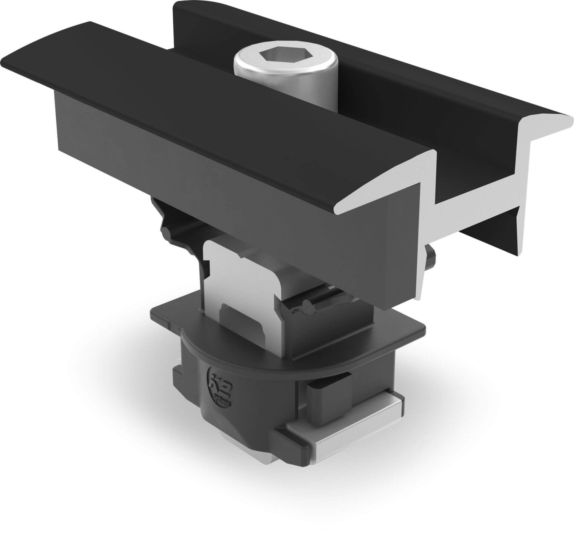 K2 Facade Clamp MC 25-40 Set, schwarz eloxiert, Modulmittelklemme