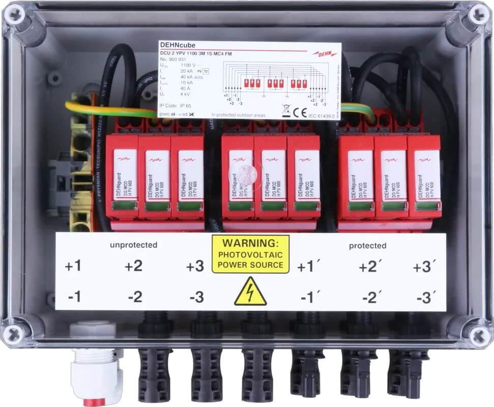 DEHNcube 2 YPV 1100 3M 1S MC4 FM