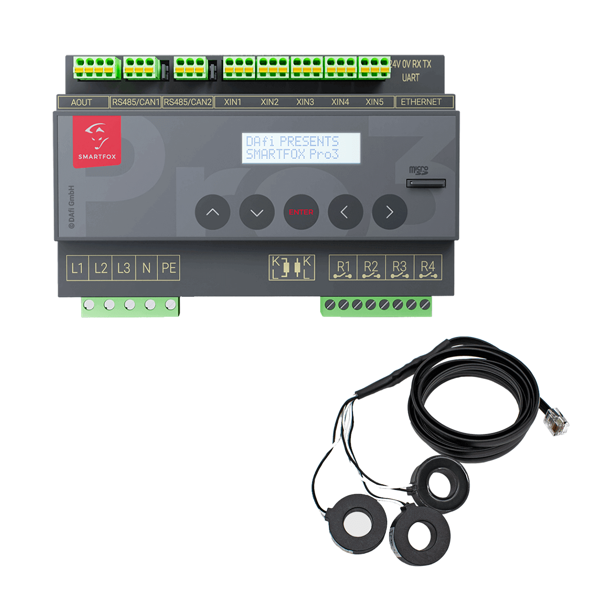 SMARTFOX Pro 3 Energiemanager inkl. Stromwandler 80A