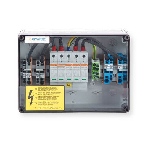 enwitec Überspannungsschutz DC Typ I+II 2 MPPT, Klemmen