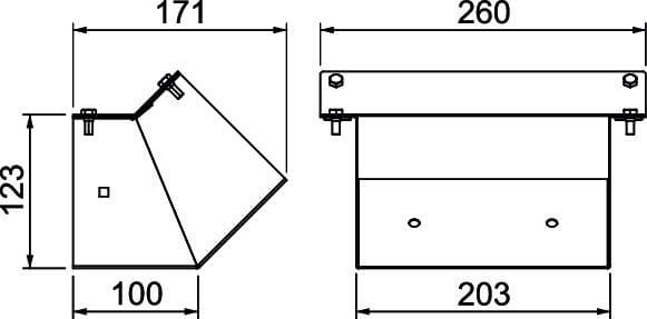 OBO Etage steigend, für Installationskanal PLMR