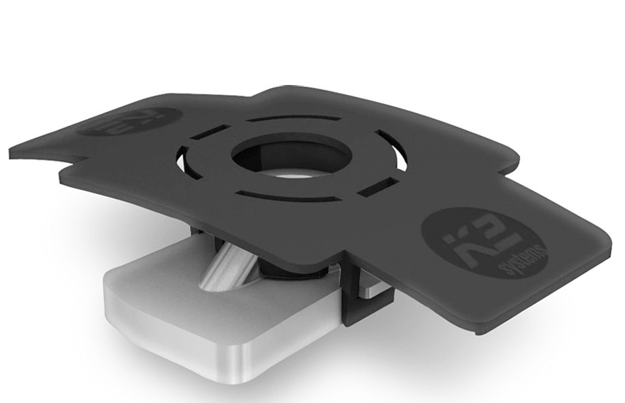 K2 Einlegemutter mit Montageclip, Edelstahl