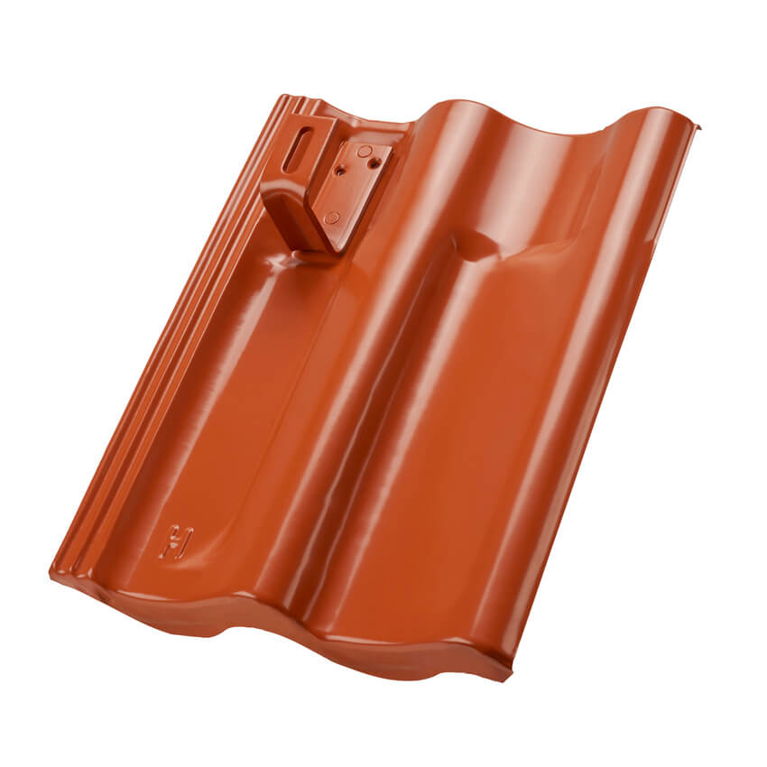 Lehmann Modulhalter für Braas Harzer Pfanne, ziegelrot