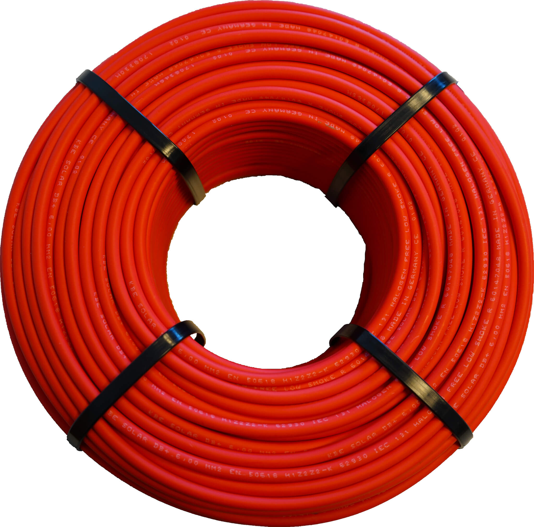 KBE Solar DB+, 4mm², 100m, rot