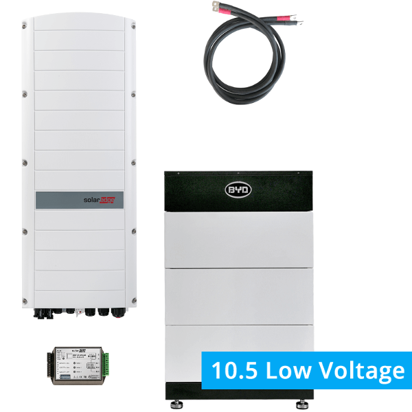 BYD Battery-Box LV 10.5 mit SolarEdge StorEdge Dreiphasen-Wechselrichter SE8K
